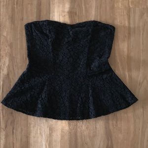 Lace Peplum Top